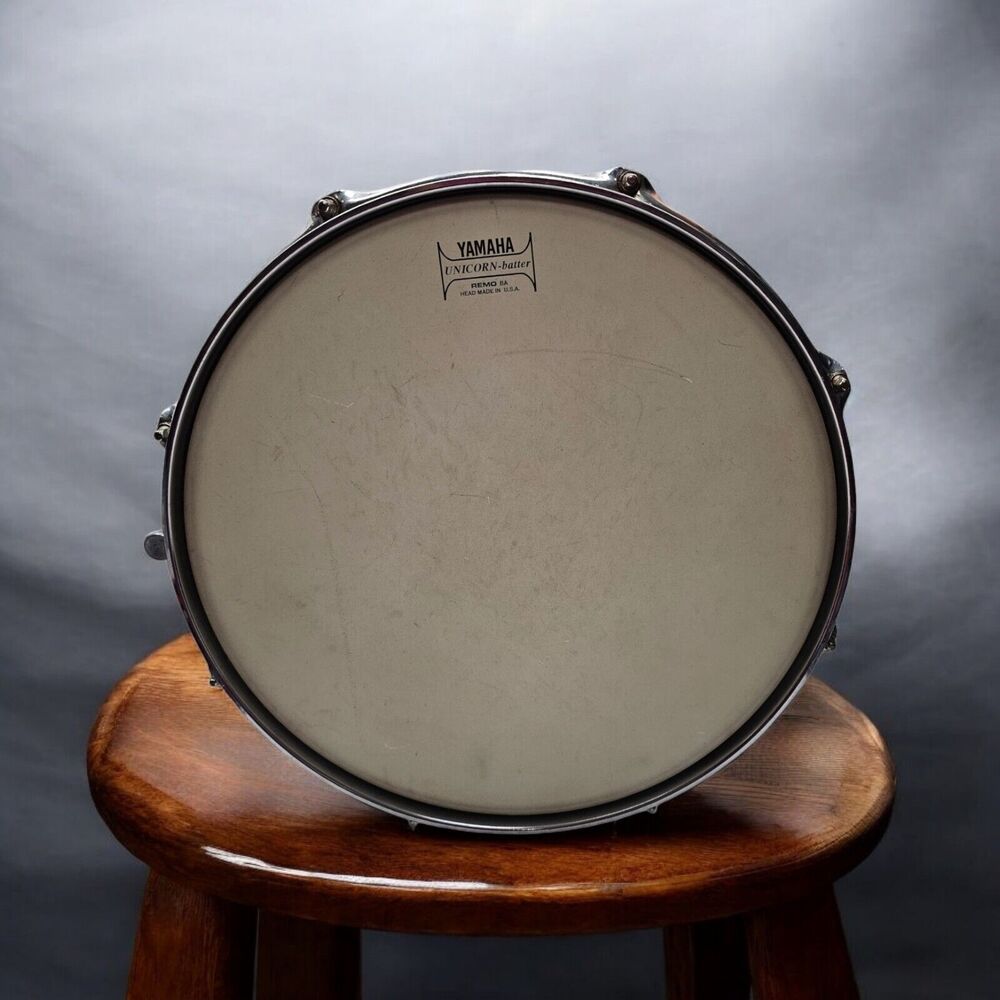 Yamaha Steel Snare Drum SD-246 Unicorn Batter Head Vintage 1996